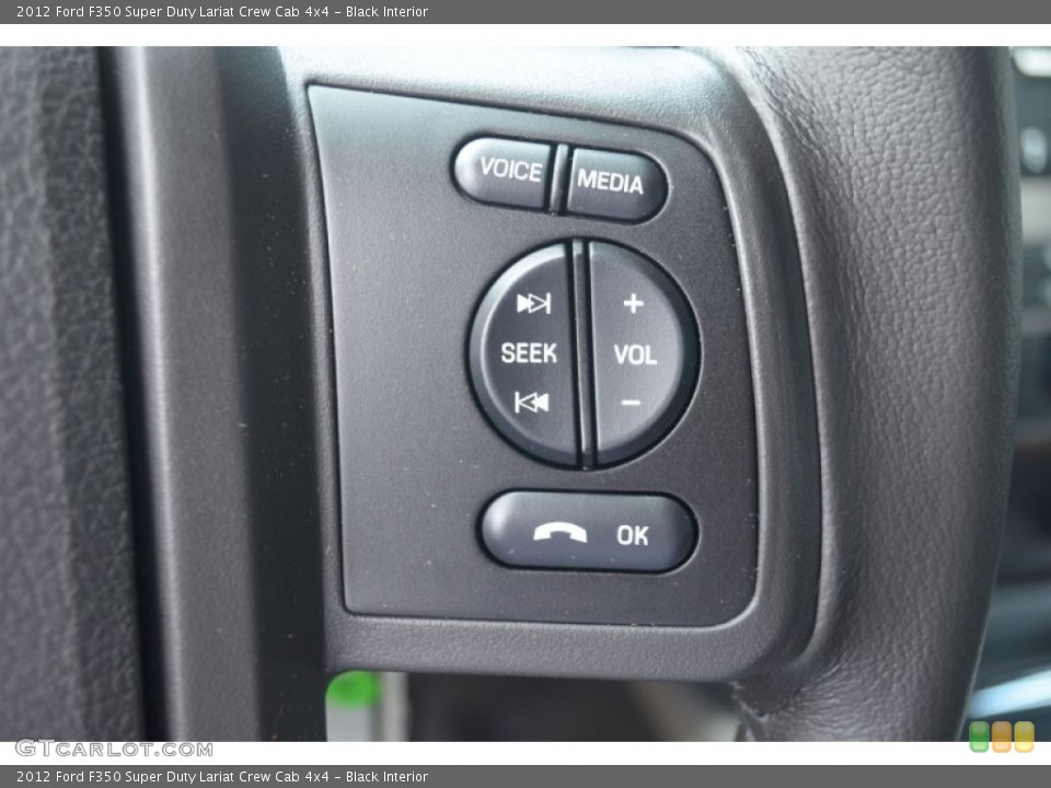 Black Interior Controls for the 2012 Ford F350 Super Duty Lariat Crew Cab 4x4 #66674276
