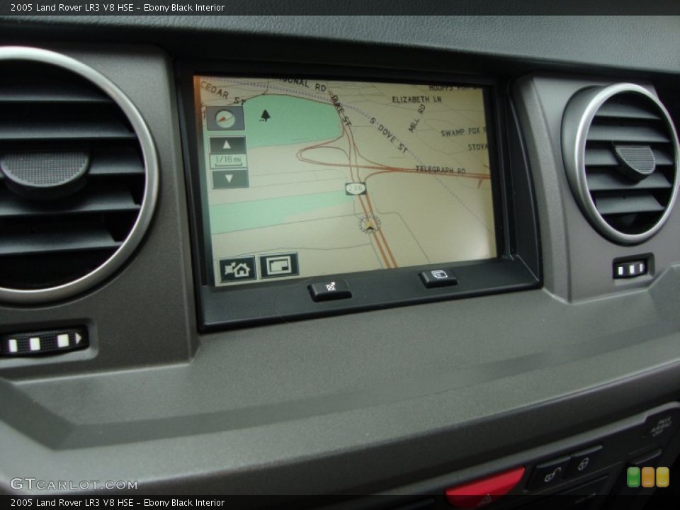 Ebony Black Interior Navigation for the 2005 Land Rover LR3 V8 HSE #66674567