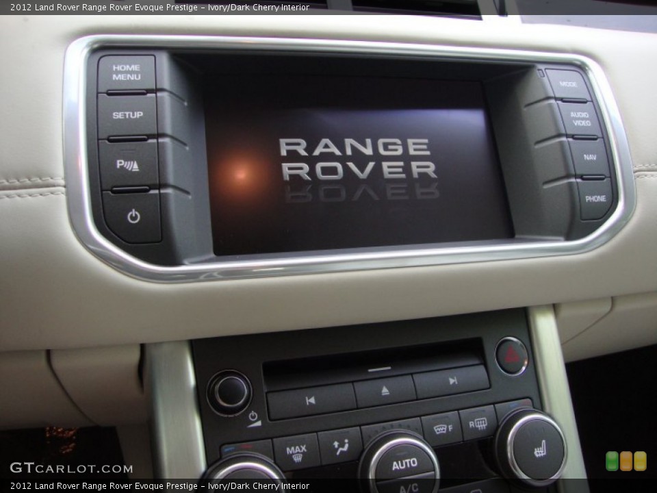 Ivory/Dark Cherry Interior Controls for the 2012 Land Rover Range Rover Evoque Prestige #66674657