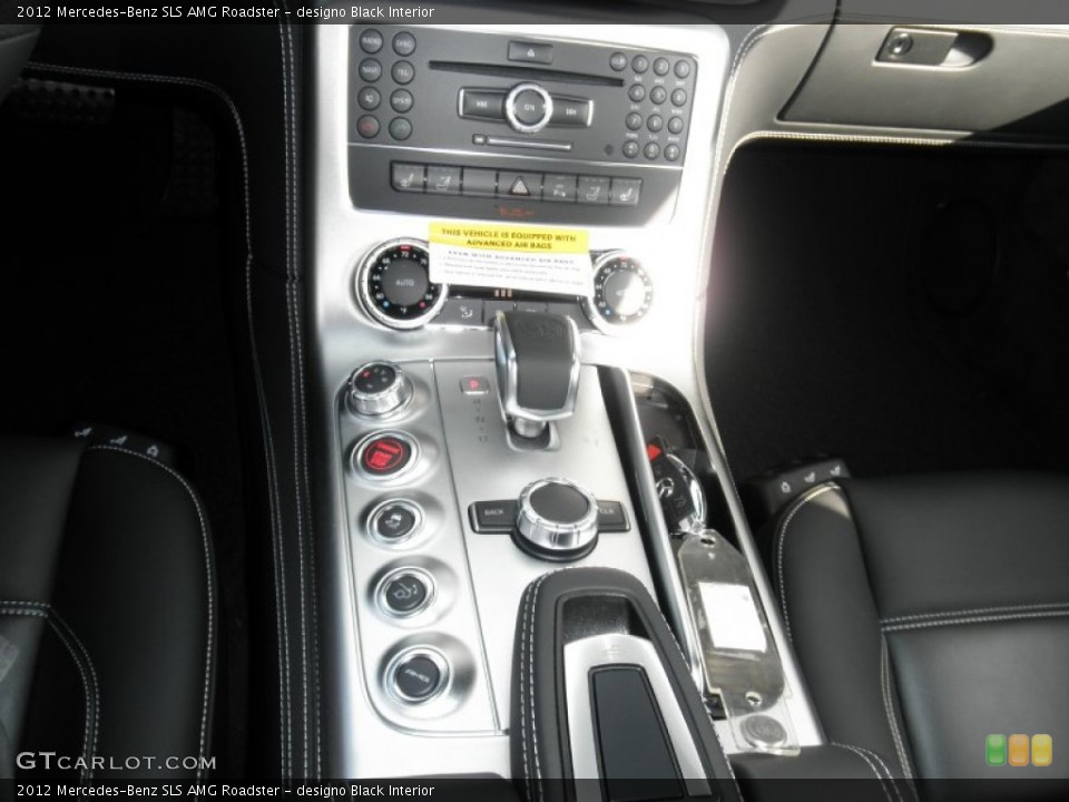 designo Black Interior Controls for the 2012 Mercedes-Benz SLS AMG Roadster #66681707