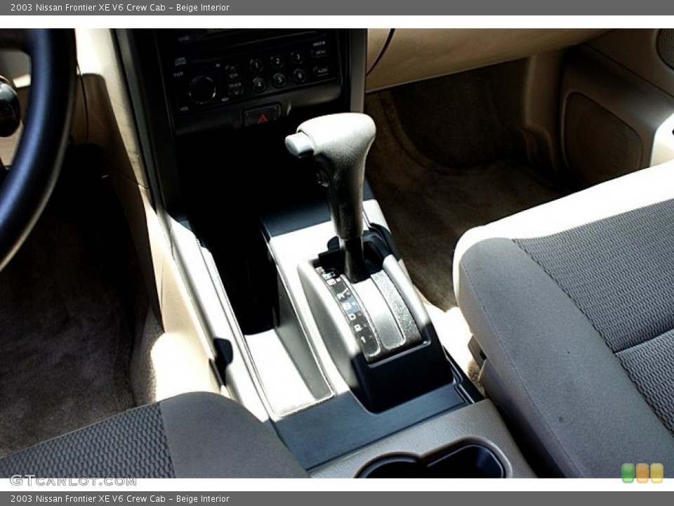 Beige Interior Transmission for the 2003 Nissan Frontier XE V6 Crew Cab #66682279