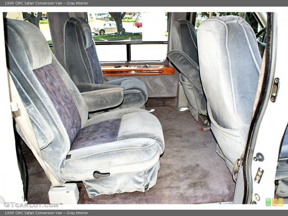 Gray Interior Rear Seat for the 1996 GMC Safari Conversion Van #66682955