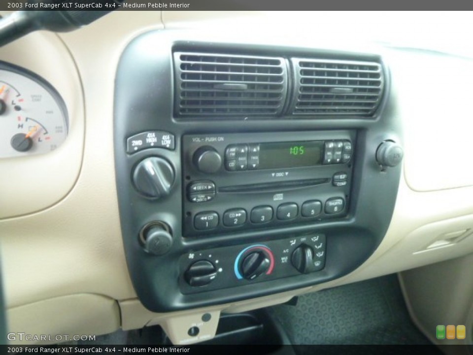 Medium Pebble Interior Controls for the 2003 Ford Ranger XLT SuperCab 4x4 #66683030