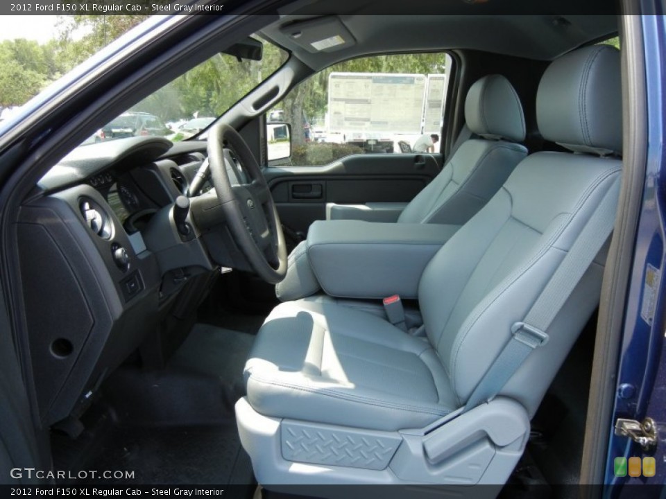 Steel Gray Interior Front Seat for the 2012 Ford F150 XL Regular Cab #66684350