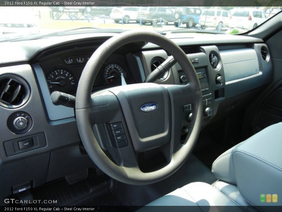 Steel Gray Interior Dashboard for the 2012 Ford F150 XL Regular Cab #66684359