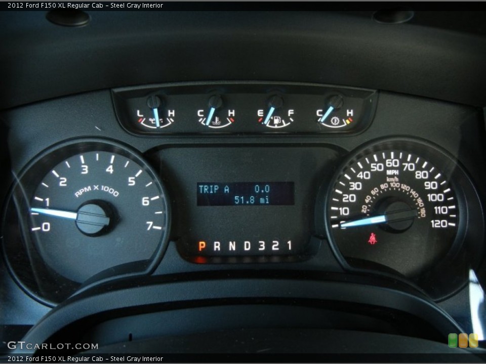 Steel Gray Interior Gauges for the 2012 Ford F150 XL Regular Cab #66684368