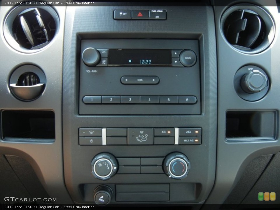 Steel Gray Interior Controls for the 2012 Ford F150 XL Regular Cab #66684378