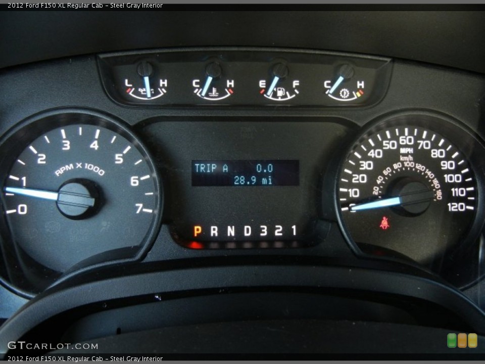 Steel Gray Interior Gauges for the 2012 Ford F150 XL Regular Cab #66684552
