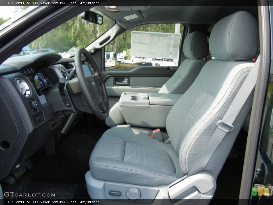 Steel Gray Interior Front Seat for the 2012 Ford F150 XLT SuperCrew 4x4 #66684635