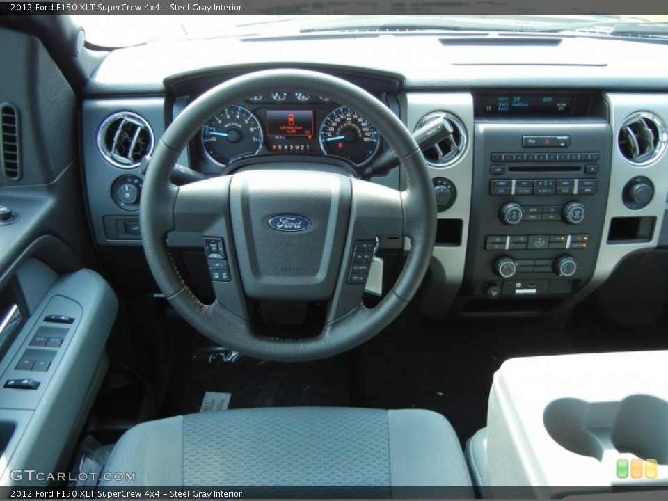 Steel Gray Interior Dashboard for the 2012 Ford F150 XLT SuperCrew 4x4 #66684650
