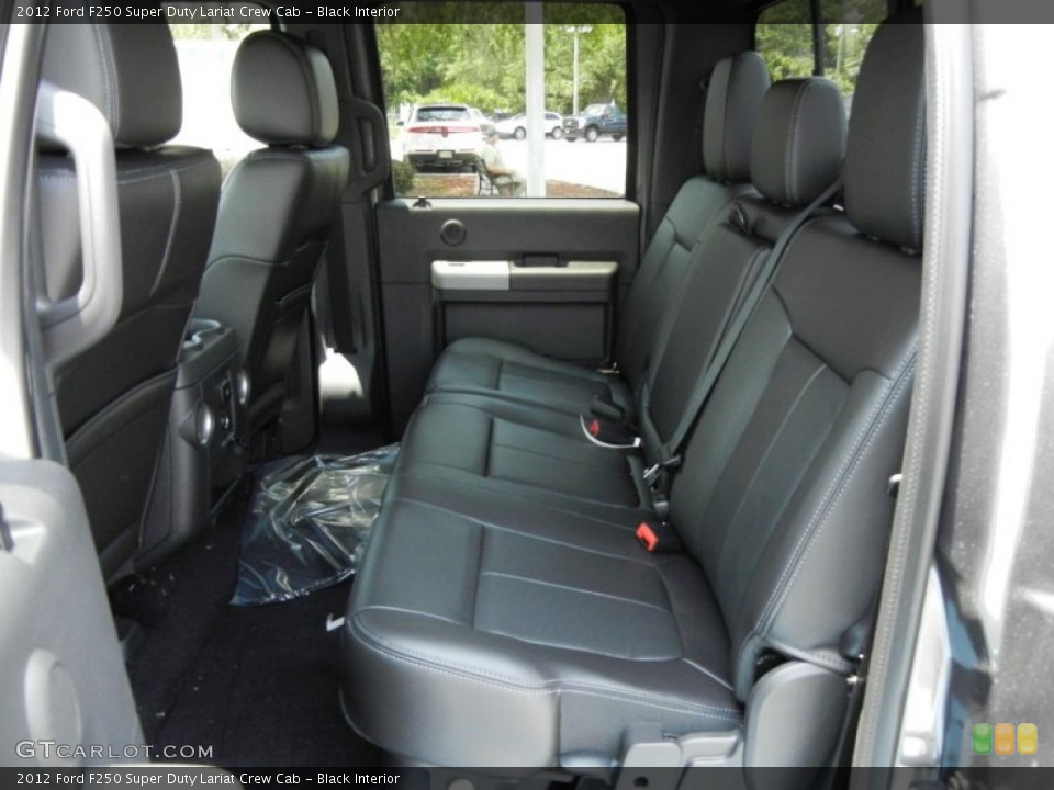 Black Interior Rear Seat for the 2012 Ford F250 Super Duty Lariat Crew Cab #66685424