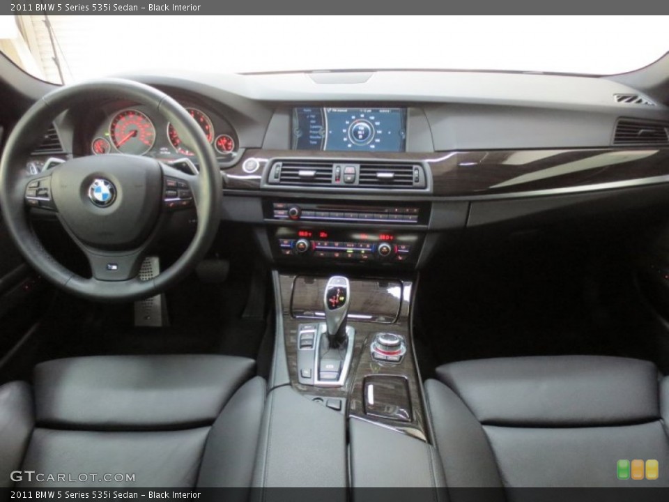 Black Interior Dashboard for the 2011 BMW 5 Series 535i Sedan #66685799