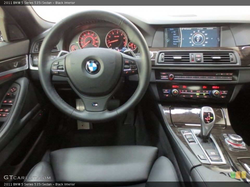 Black Interior Dashboard for the 2011 BMW 5 Series 535i Sedan #66685898