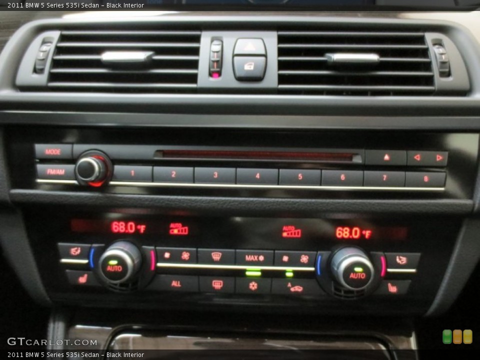 Black Interior Controls for the 2011 BMW 5 Series 535i Sedan #66685916