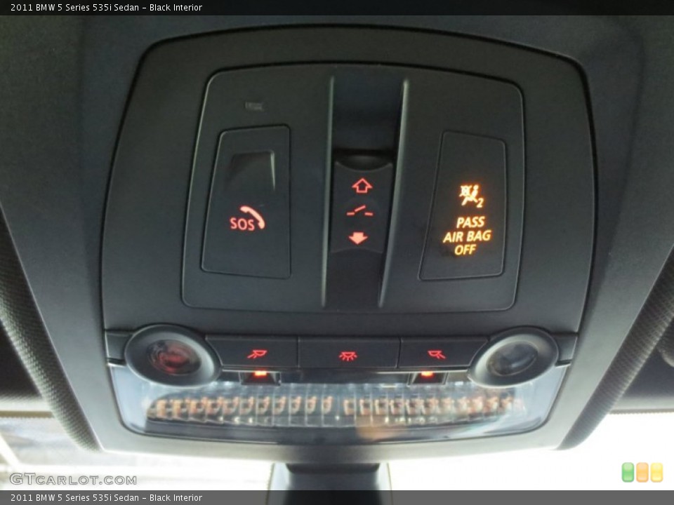 Black Interior Controls for the 2011 BMW 5 Series 535i Sedan #66686000