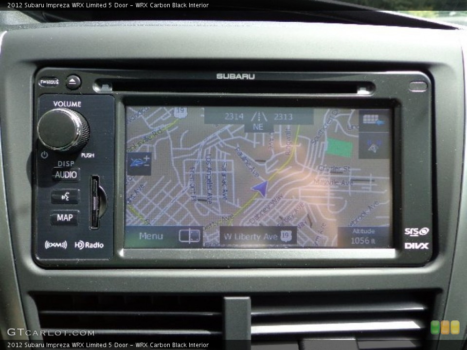 WRX Carbon Black Interior Navigation for the 2012 Subaru Impreza WRX Limited 5 Door #66686957