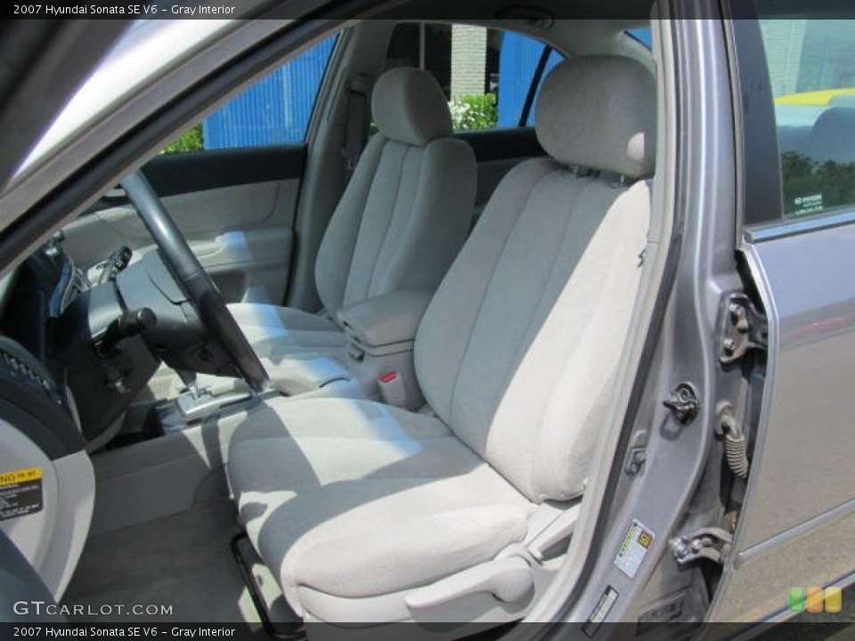 Gray Interior Front Seat for the 2007 Hyundai Sonata SE V6 #66687497