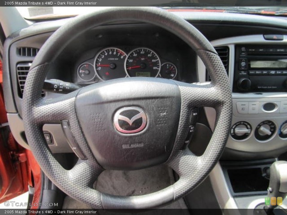 Dark Flint Gray Interior Steering Wheel for the 2005 Mazda Tribute s 4WD #66688076
