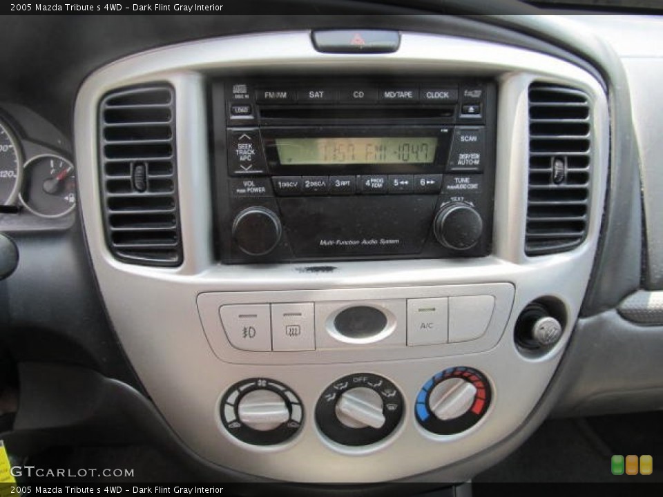 Dark Flint Gray Interior Controls for the 2005 Mazda Tribute s 4WD #66688082