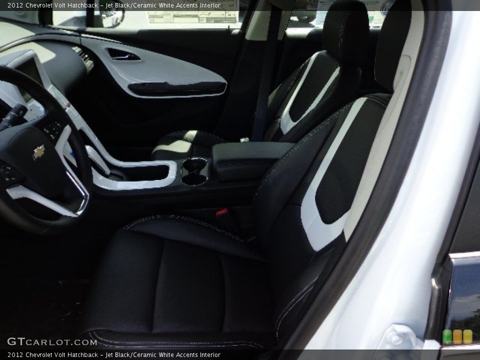 Jet Black/Ceramic White Accents Interior Photo for the 2012 Chevrolet Volt Hatchback #66688585