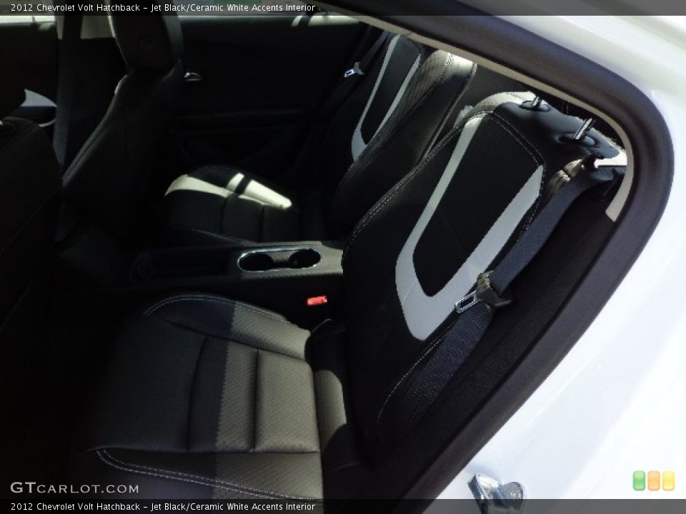 Jet Black/Ceramic White Accents Interior Rear Seat for the 2012 Chevrolet Volt Hatchback #66688592
