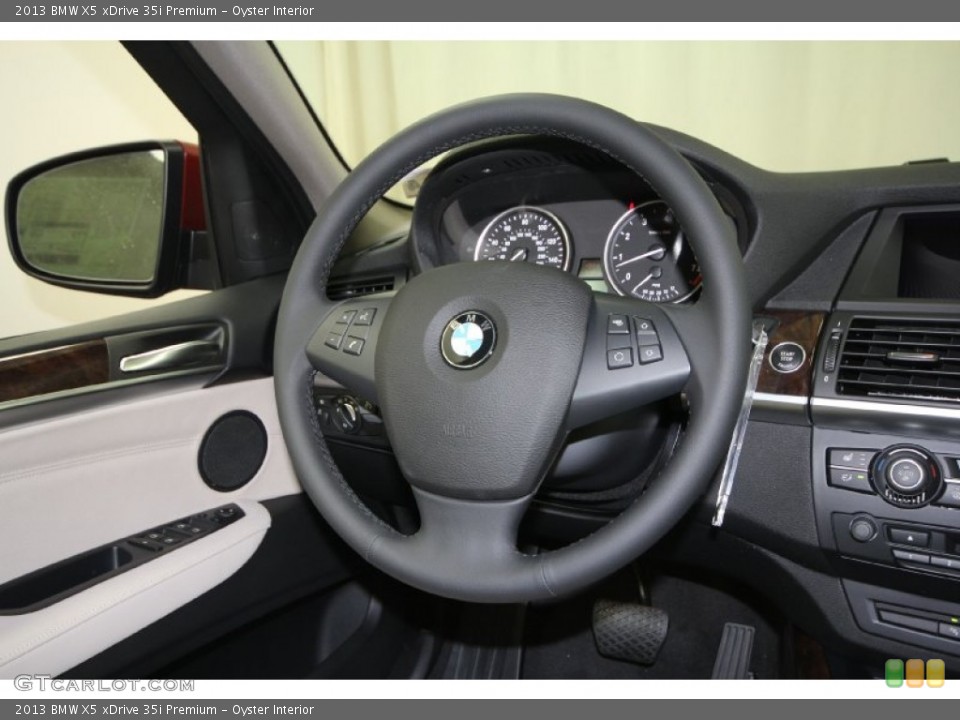 Oyster Interior Steering Wheel for the 2013 BMW X5 xDrive 35i Premium #66688628