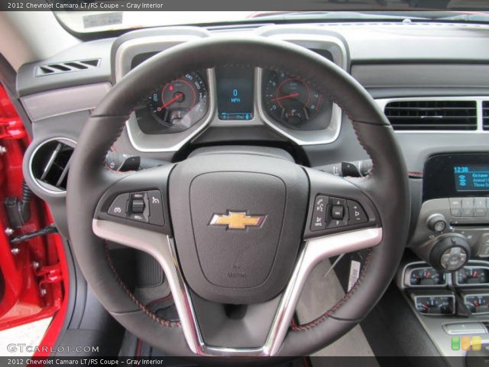 Gray Interior Steering Wheel for the 2012 Chevrolet Camaro LT/RS Coupe #66688793