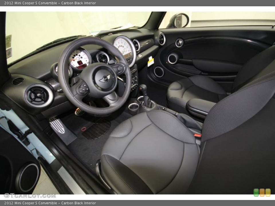 Carbon Black Interior Photo for the 2012 Mini Cooper S Convertible #66689069