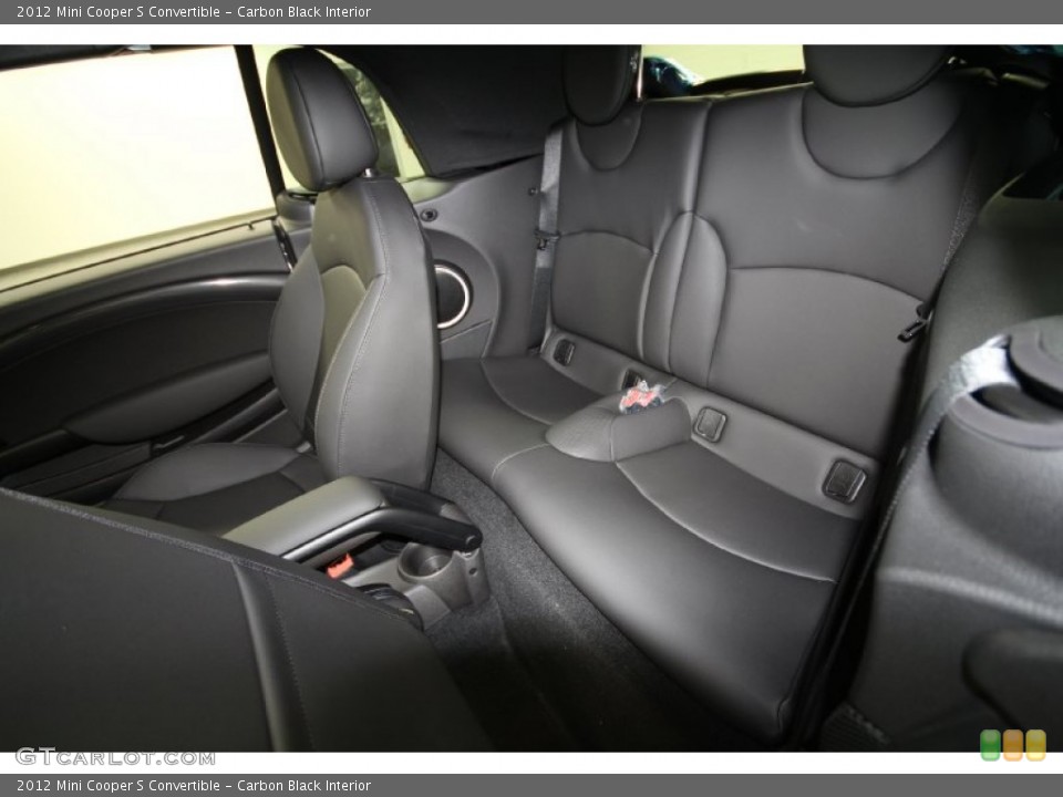 Carbon Black Interior Rear Seat for the 2012 Mini Cooper S Convertible #66689078
