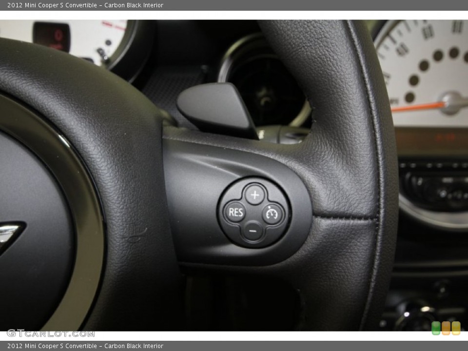 Carbon Black Interior Controls for the 2012 Mini Cooper S Convertible #66689160
