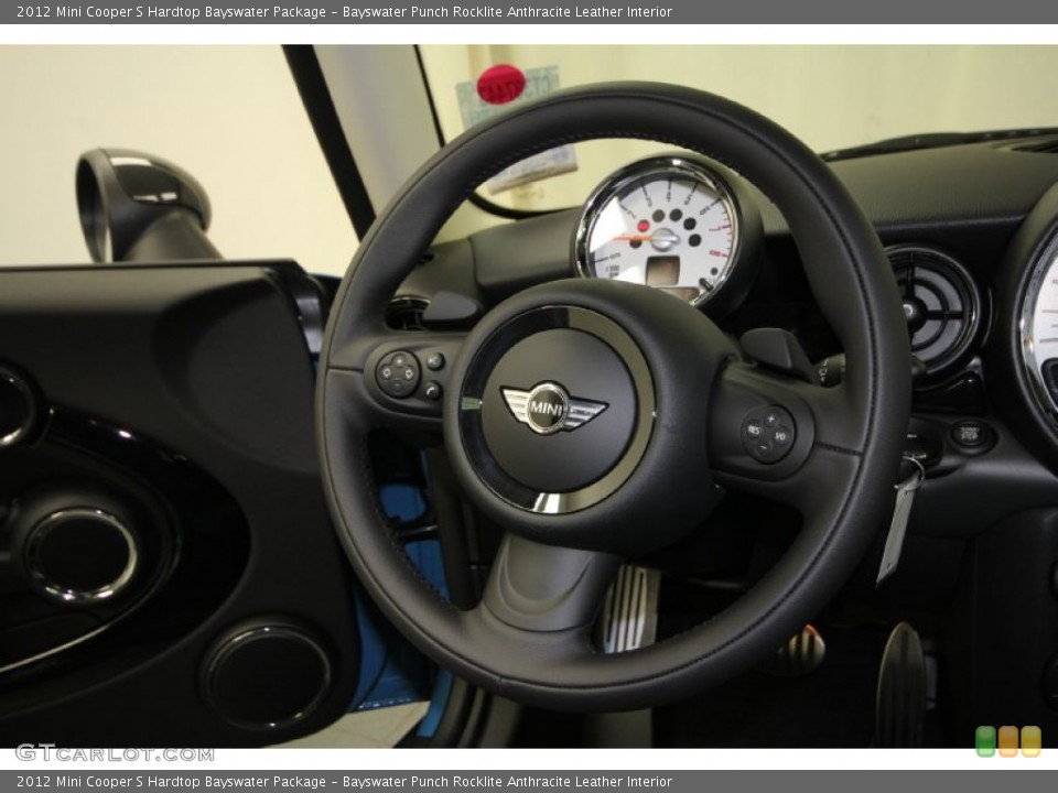 Bayswater Punch Rocklite Anthracite Leather Interior Steering Wheel for the 2012 Mini Cooper S Hardtop Bayswater Package #66689384
