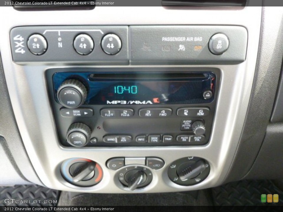 Ebony Interior Controls for the 2012 Chevrolet Colorado LT Extended Cab 4x4 #66689516