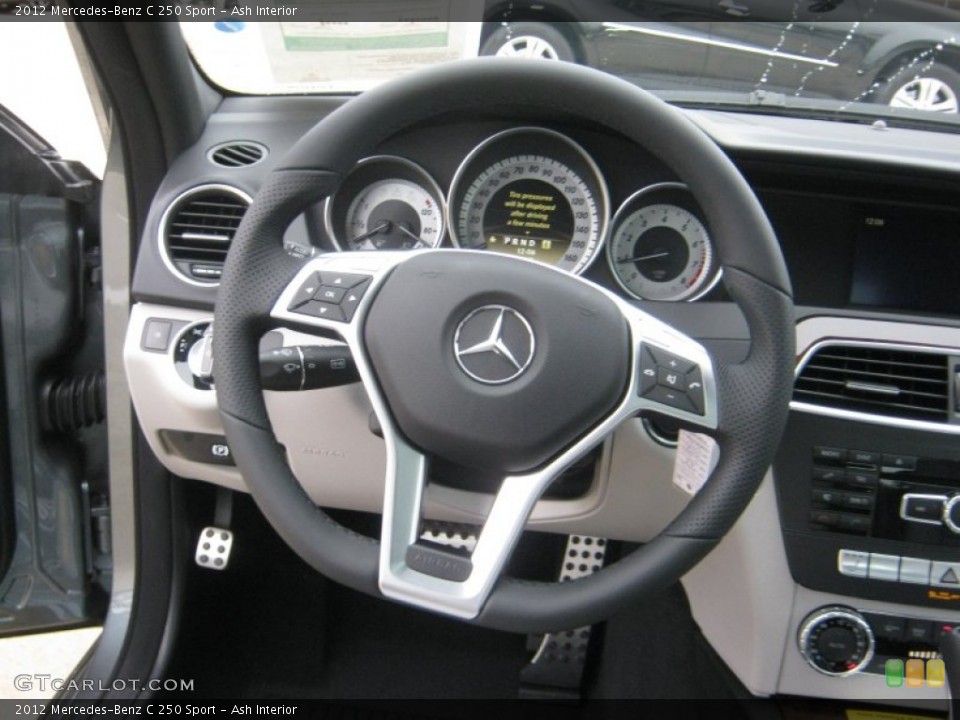 Ash Interior Steering Wheel for the 2012 Mercedes-Benz C 250 Sport #66690782