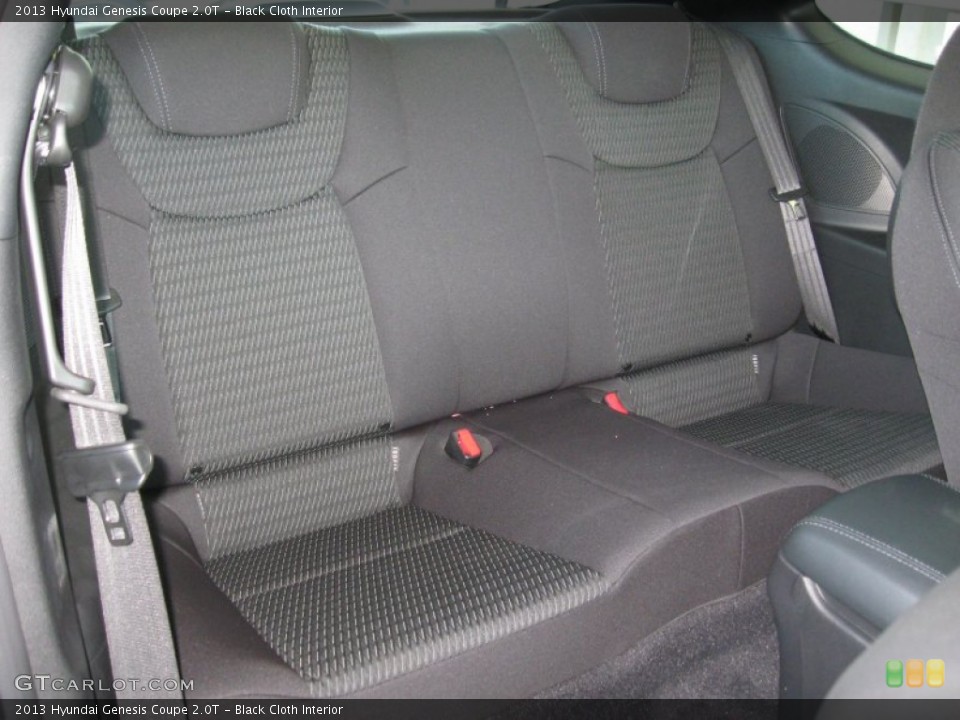 Black Cloth Interior Rear Seat for the 2013 Hyundai Genesis Coupe 2.0T #66691814