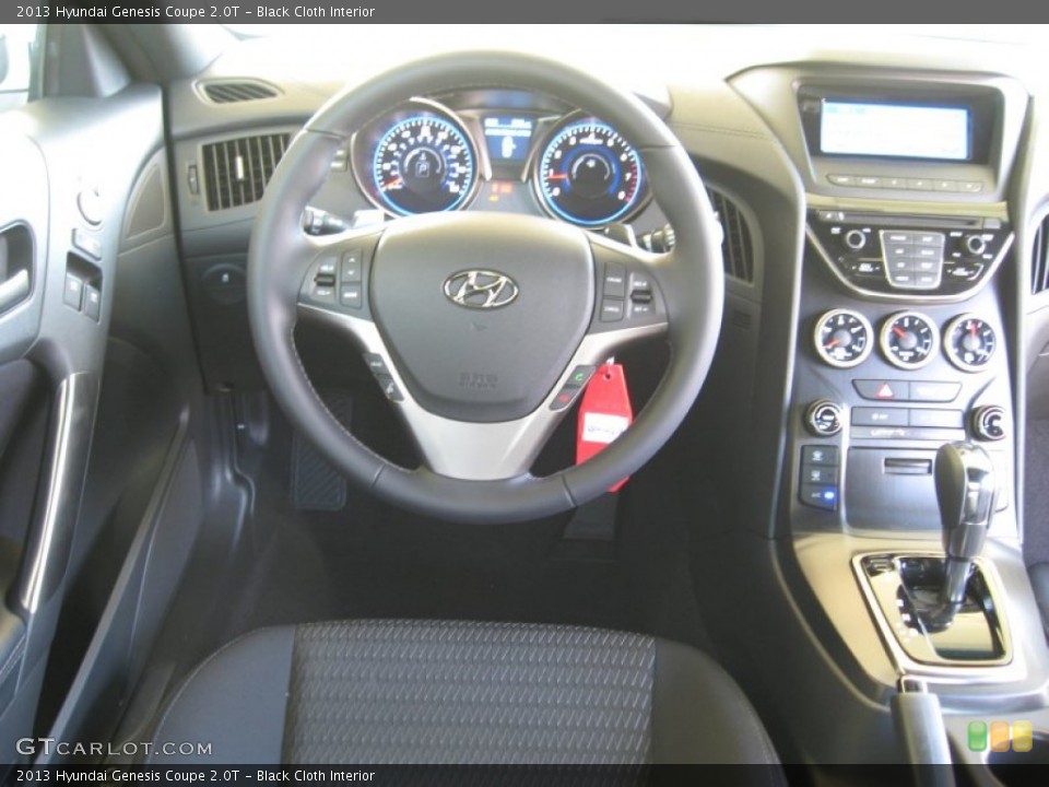 Black Cloth Interior Dashboard for the 2013 Hyundai Genesis Coupe 2.0T #66691853