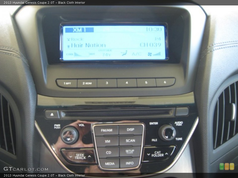 Black Cloth Interior Controls for the 2013 Hyundai Genesis Coupe 2.0T #66691871