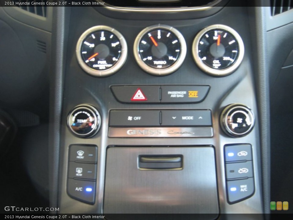 Black Cloth Interior Controls for the 2013 Hyundai Genesis Coupe 2.0T #66691881