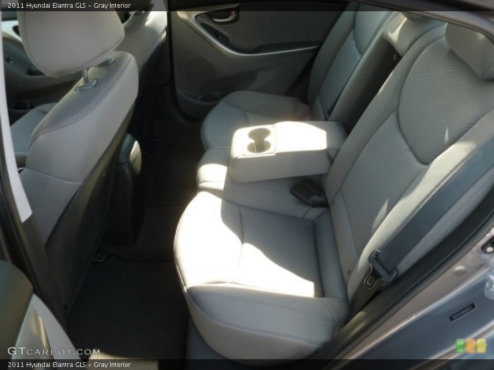 Gray Interior Rear Seat for the 2011 Hyundai Elantra GLS #66692219
