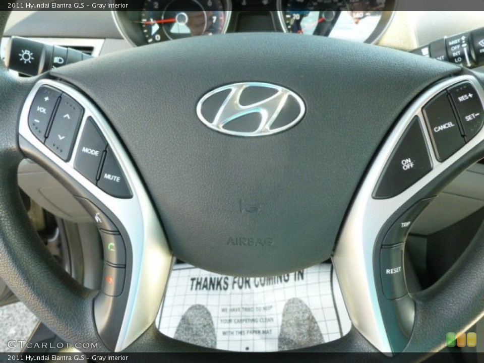 Gray Interior Controls for the 2011 Hyundai Elantra GLS #66692270