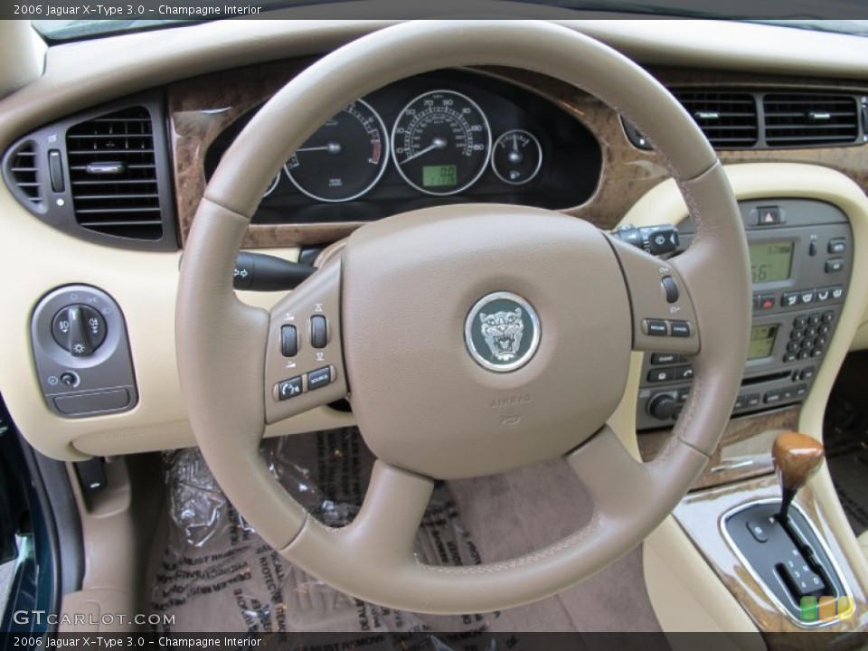 Champagne Interior Steering Wheel for the 2006 Jaguar X-Type 3.0 #66692735