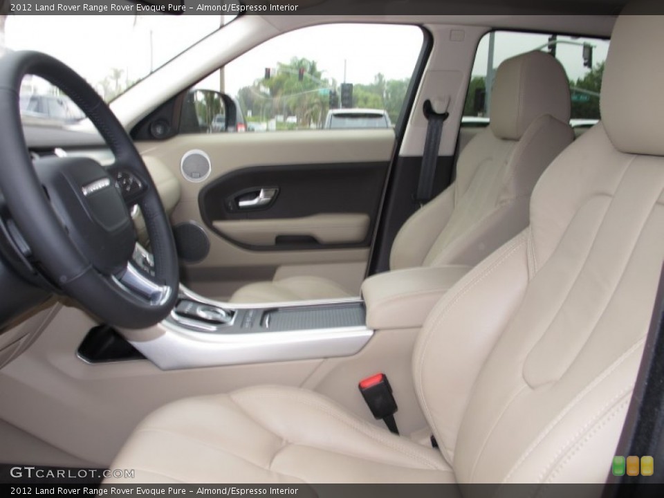 Almond/Espresso Interior Front Seat for the 2012 Land Rover Range Rover Evoque Pure #66692834