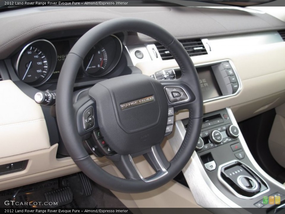 Almond/Espresso Interior Steering Wheel for the 2012 Land Rover Range Rover Evoque Pure #66692846