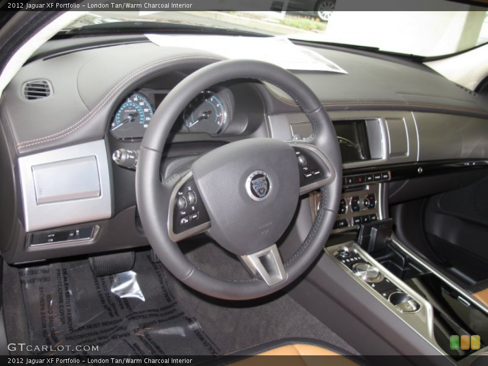 London Tan/Warm Charcoal Interior Dashboard for the 2012 Jaguar XF Portfolio #66692984