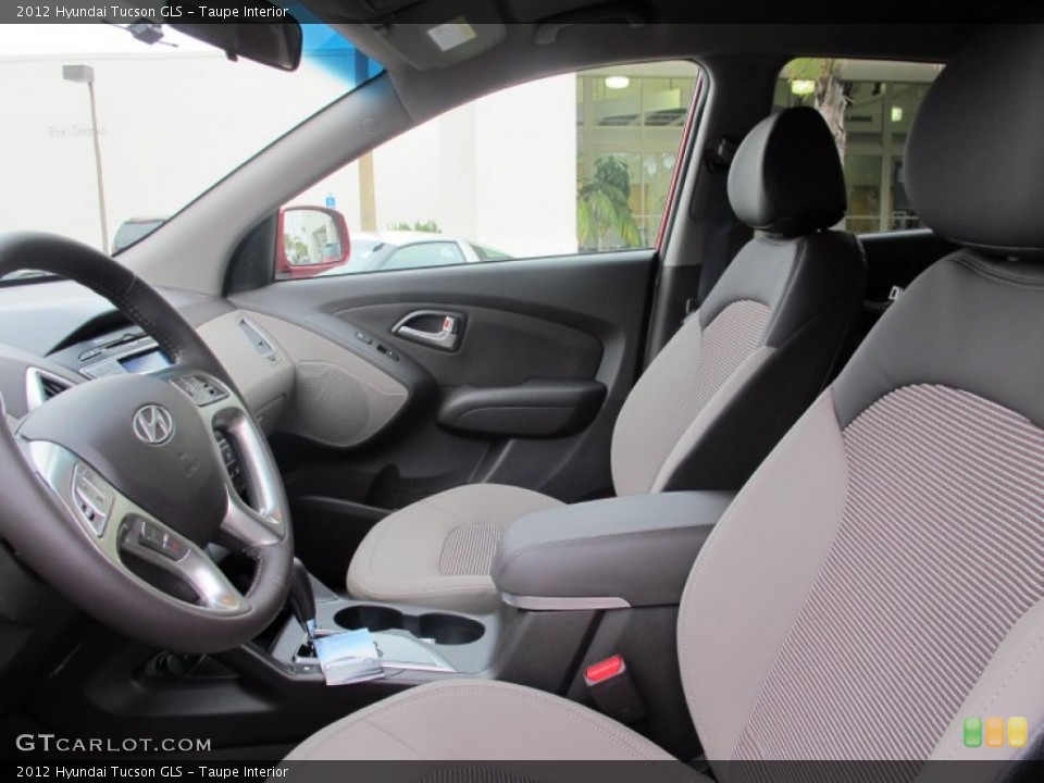 Taupe Interior Front Seat for the 2012 Hyundai Tucson GLS #66693041