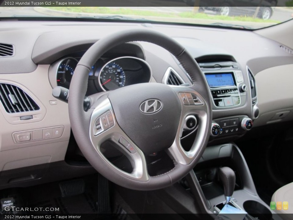 Taupe Interior Steering Wheel for the 2012 Hyundai Tucson GLS #66693047