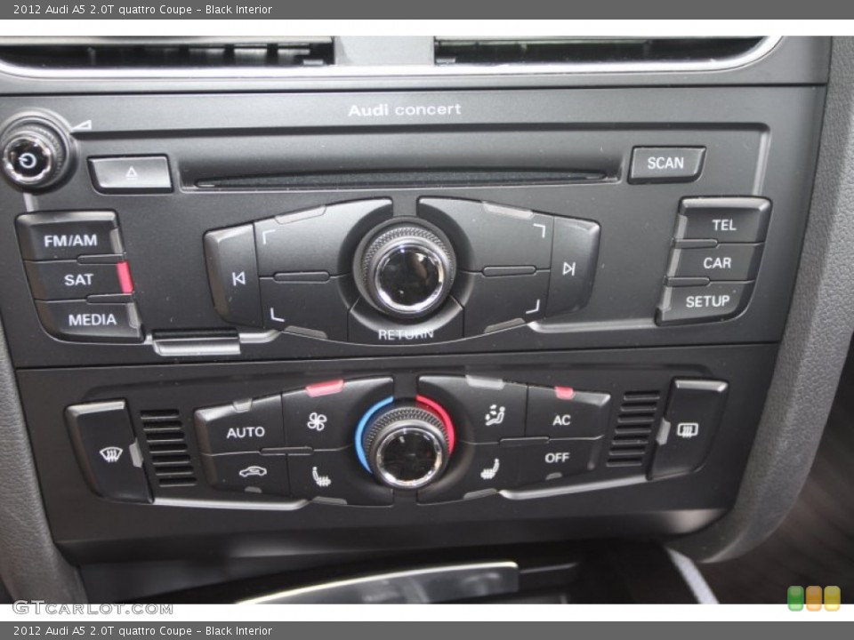 Black Interior Controls for the 2012 Audi A5 2.0T quattro Coupe #66693499