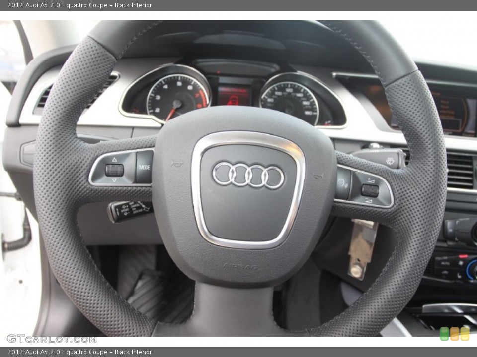 Black Interior Steering Wheel for the 2012 Audi A5 2.0T quattro Coupe #66693524