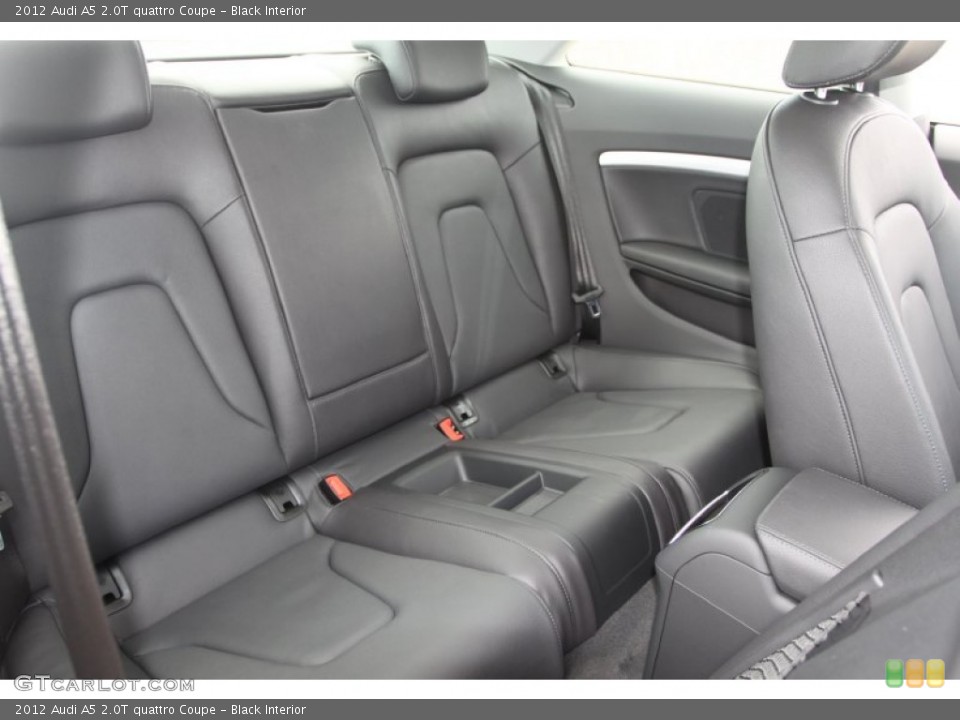 Black Interior Rear Seat for the 2012 Audi A5 2.0T quattro Coupe #66693554