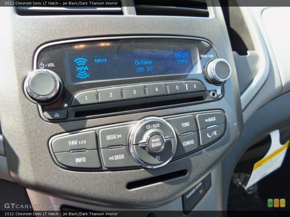 Jet Black/Dark Titanium Interior Controls for the 2012 Chevrolet Sonic LT Hatch #66697211