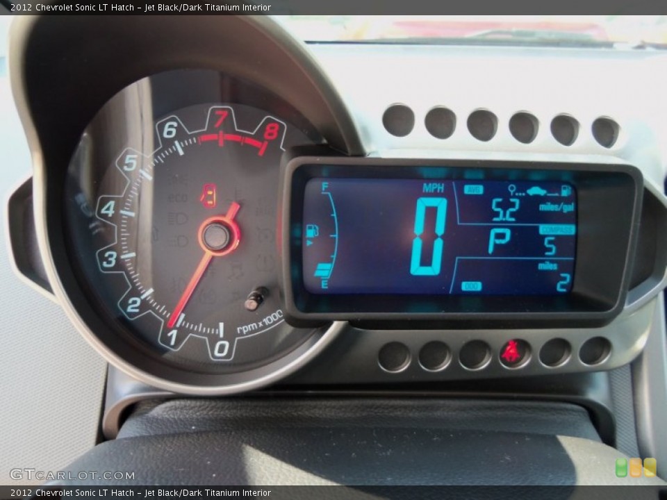 Jet Black/Dark Titanium Interior Gauges for the 2012 Chevrolet Sonic LT Hatch #66697237